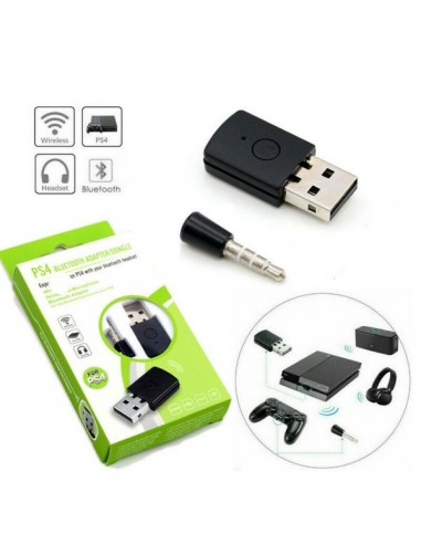 ADAPTADOR USB BLUETOOTH PS4 MICROFONE/AURICULARES
