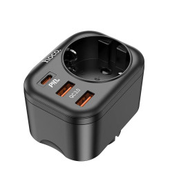 ADAPTADOR TYPE C 20W + 2X USB QC 3.0 3A TOMADA EU