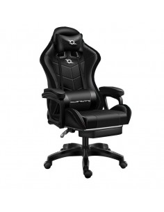 Cadeira Gaming PowerGaming Com Colunas Bluetooth e Massagem + Repouso para pés Negro