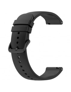 CORREIA DE SILICONE UNIVERSAL 22MM NEGRO PARA SMARTWATCH