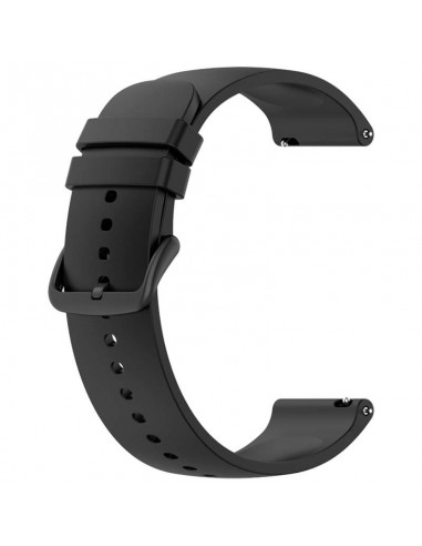 CORREIA DE SILICONE UNIVERSAL 22MM NEGRO PARA SMARTWATCH