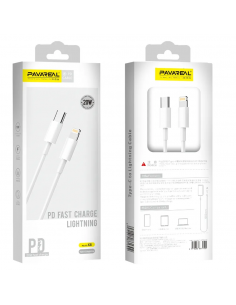 CABO BRANCO  PAVAREAL TIPE C LIGHTNING PD 20W PA-X8 1 METRO