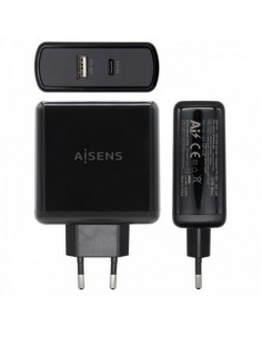 CARREGADOR 57W 1 X USB-C + 12V USB A AISENS CARGA RÁPIDA