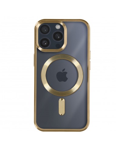 IPHONE 16 CAPA SILICONE CAMERA SHIELD MAGSAFE DOURADO