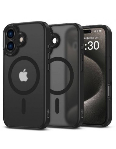 IPHONE 16 CAPA SILICONE CAMERA SHIELD MAGSAFE PRETO