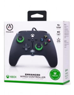 POWERA GAMEPAD COM CABO PARA XBOX SERIES X/S -  Green Hint