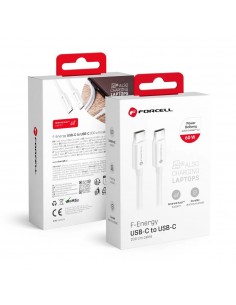 CABO TYPE C / TYPE C FORCELL F-ENERGY QC4.0 3A 60W 2M WHITE