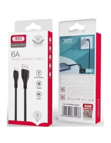 XO CABO NB185 CARGA RAPIDA USB TYPE C 1M PRETO