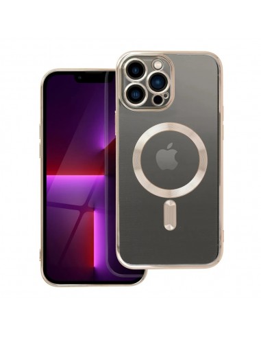 CAPA ELECTRO MAG PARA IPHONE 13 PRO MAX GOLD