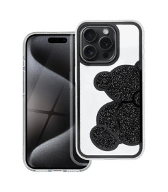 CAPA TEDDY BEAR IPHONE 16 PRETO
