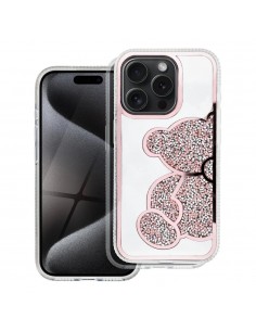 CAPA TEDDY BEAR IPHONE 16 ROSA