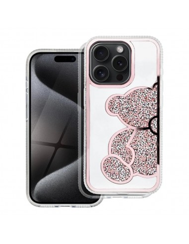 CAPA TEDDY BEAR IPHONE 16 PRO ROSA