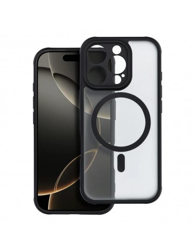 CAPA FULL MATTE MAG PARA IPHONE 16 PRO PRETO