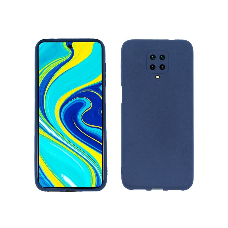 CAPA FORCELL SILICONE  LITE PARA XIAOMI REDMI NOTE 9S 9 PRO AZUL