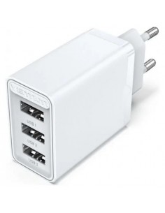 CARREGADOR 3 X USB A 17W VENTION BRANCO