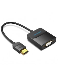 Vention Cabo Conversor HDMI Macho a VGA com Jack 3.5mm - 0.15m - Cor Negro