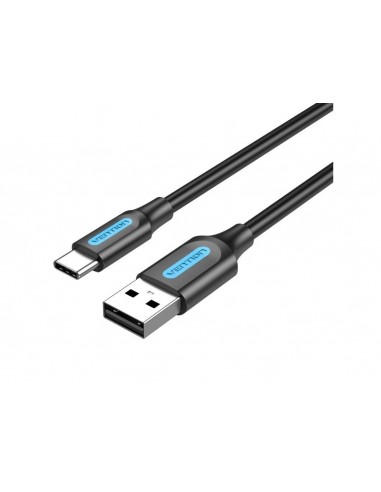 Vention Cabo USB-A Macho a USB-C Macho 3A 60W 480Mbps - 1.5m - Cor Negro