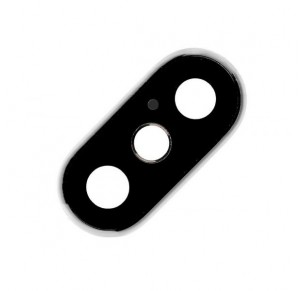 LENTE DE CAMARA TRASEIRA PARA IPHONE X PRETA