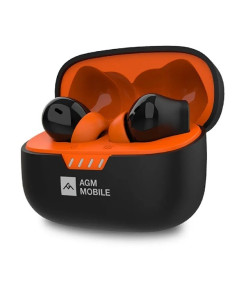 AGM - TWS Bluetooth Headset Buds 3 Black/Orange