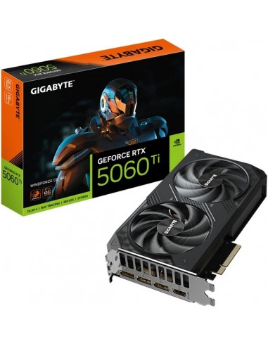 Placa Gráfica Gigabyte GeForce RTX 5060 Ti WindForce/ 16GB GDDR7