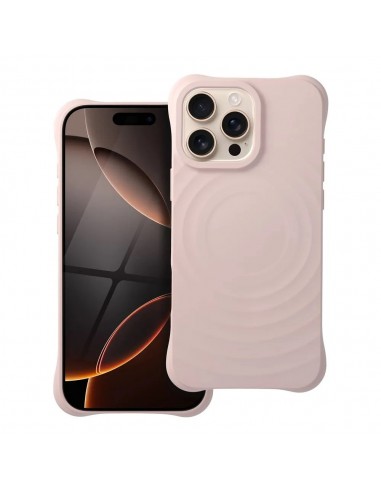 SILICONE ZEPHYR MAG COVER COMPATIVEL COM MAG SAFE DO IPHONE 16 PRO MAX PINK