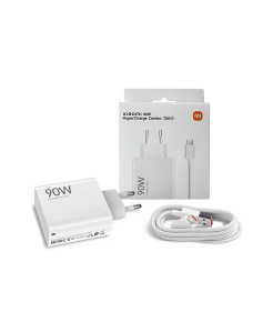 Xiaomi HyperCharge Cargador GaN Universal de Pared 90W - USB-A - Carga Rapida - Color Blanco