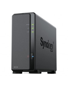 NAS Synology Diskstation DS124/ 1 Bahía 3.5"- 2.5"/ 1GB DDR4/ Formato Torre