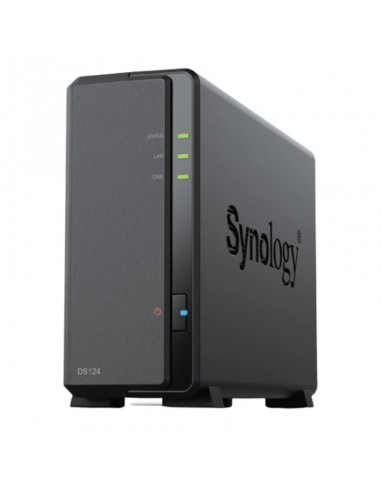 NAS Synology Diskstation DS124/ 1 Bahía 3.5"- 2.5"/ 1GB DDR4/ Formato Torre