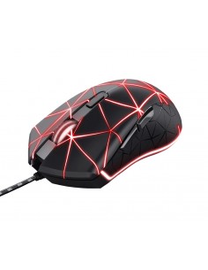 Trust Gaming GXT 133 Locx USB 4000dpi - 6 Botões - Iluminacion LED - Cabo Trançado de 1.80m - Ambidestro - Negro