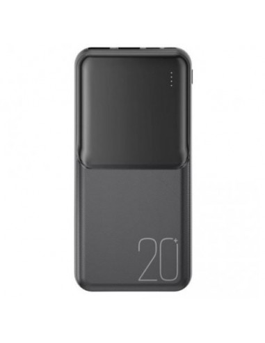 XO PR252 Powerbank 20000mAh - USB-C y USB-A - Negro