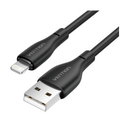 Vention Cabo USB-A/Lightning - TPE Duradouro - Transferencia 480Mbps - 2A - 10W Max - 1 Metro - Negro