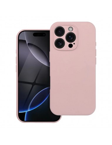 CAPA SILICONE 2MM PARA IPHONE 16 PRO MAX COMPATIVEL COM MAGSAFE ROSA