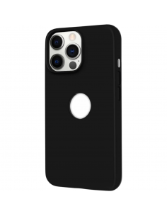 Hole Luxe Silicone Case para IPhone 12/12 Pro Preto