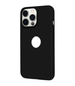 Hole Luxe Silicone Case para IPhone 12/12 Pro Preto