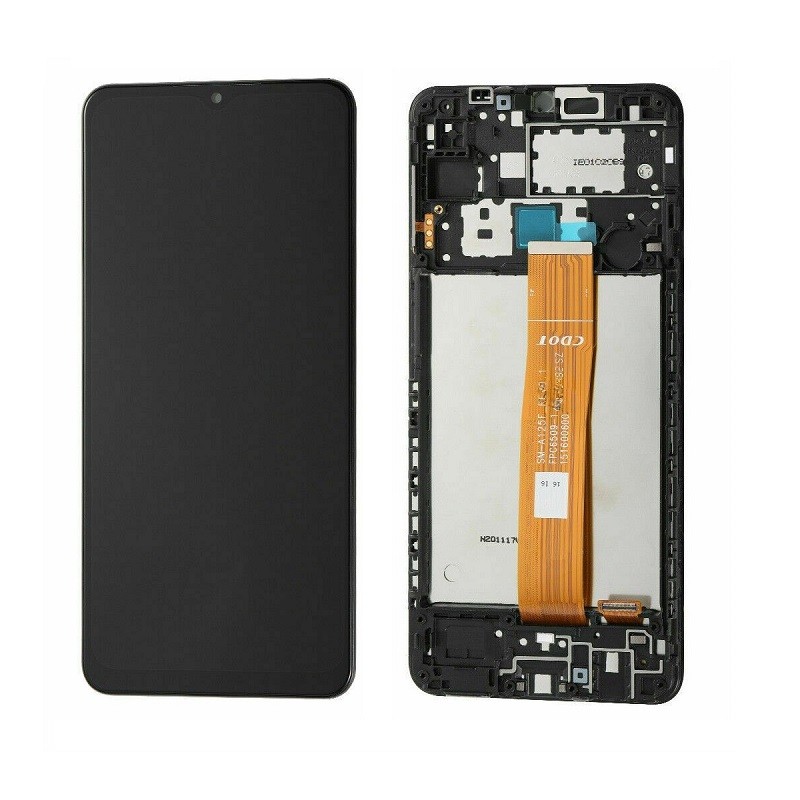 ECRÃ TFT COM FRAME PARA SAMSUNG A12 PRETO