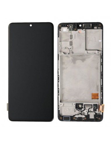 LCD Oled para Galaxy A41 Black Service Pack