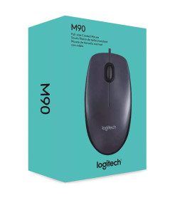 Raton Logitech M90/ até 1000 DPI/ Cinzento V2