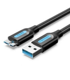 Vention Cabo USB 3.0 Macho a MicroUSB Macho - 1m - 2A 10W 5Gbps -  Negro