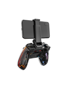 Mars Gaming MGP-BT2 Gamepad Bluetooth Multiplataforma - Vibração Haptica - Adaptador para Smartphones Universal Turbo - Iluminaç