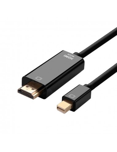 Aisens Cabo Conversor Mini Displayport a HDMI - Mini DP/M-HDMI/M - 2.0M - Color Negro