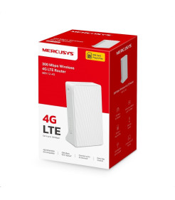 Mercusys Router sem fios 4G LTE 300Mbps - 2 Portas 10/100Mbps - Branco