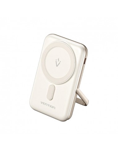 Vention Powerbank MagSafe 10000mAh - USB Tipo-C - Carga Rapida 20W - Entrada Wireless 15W - Branco