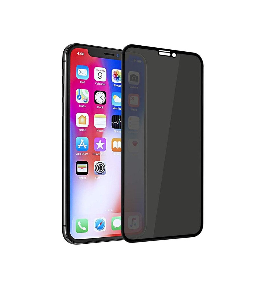 PELÍCULA DE VIDRO TEMPERADO 5D COMPLETA PARA  IPHO X PRETA