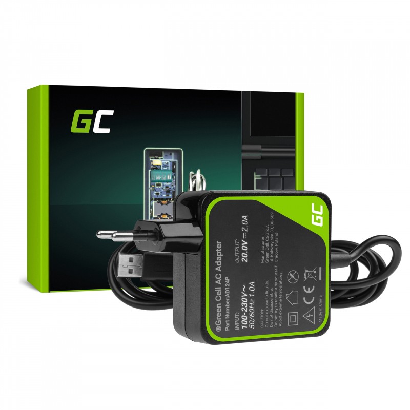 CARREGADOR GREEN CELL PRO 20V/ 3.25A/ 65W PARA LENOVO