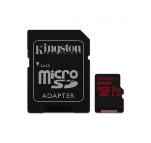 CARTÃO MICRO SD KINGSTON SDXC 64GB CLASS 10 100MB/S