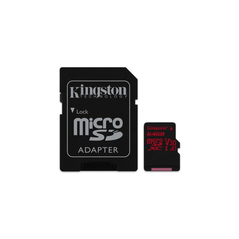 CARTÃO MICRO SD KINGSTON SDXC 64GB CLASS 10 100MB/S