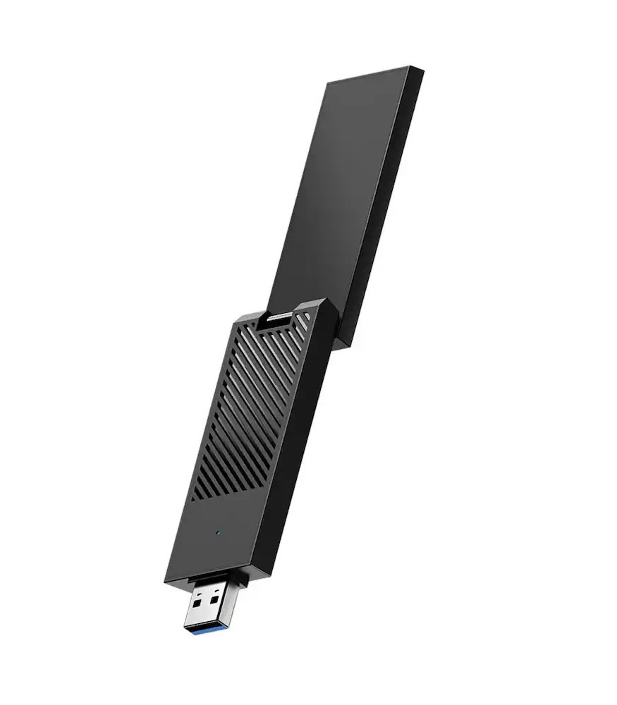 Cudy AX5400 Adaptador USB 3.0 Tribanda - Wi-Fi 6E - 2.4Gbps - Preto