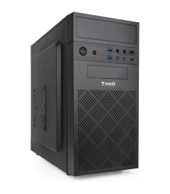 Tooq Caixa Micro-ATX/Mini-ITX - 3.5", 2.5" - USB3.0, 2.0, Audio HD - Ventilador 80mm Incluido - Preto