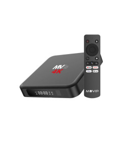 Muvip MV23 Mini PC Smart TV 4K 5G - Android 14 - Quad Core - 4GB RAM - 32GB - Preto