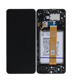 ECRÃ PARA SAMSUNG A12 PRETO SERVICE PACK